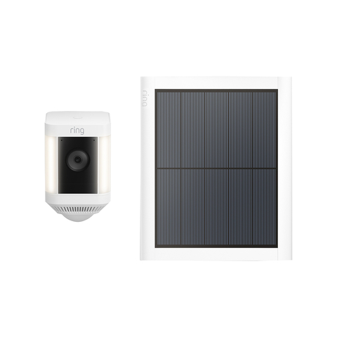 thumbnail Ring 1080p HD Battery Spotlight Camera Plus Bundle with Battery and Solar Panel (Photo: Business Wire)