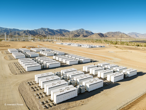 Intersect Power’s Oberon project in Riverside County, California, generates 679 MWp of reliable solar energy, enough to power more than 207,000 homes a year and features a 1 GWh co-located Battery Energy Storage System. (Photo: Business Wire)