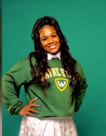 Brea Hartsfield, a second-year student at Wayne State University from Southfield, Michigan, looks forward to continuing her studies as a Criminal Justice major. (Photo: Business Wire)