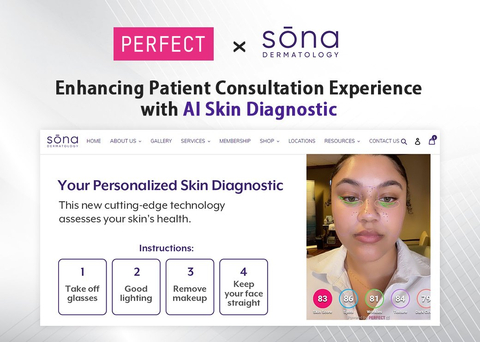 Perfect Corp. Partners with Sona Dermatology to Enhance Patient Experience with AI Skin Diagnostic Technology (Graphic: Business Wire)