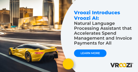 Vroozi's new virtual AI assistant will accompany users throughout the Vroozi application to enable more effective ordering within the platform. (Graphic: Business Wire)