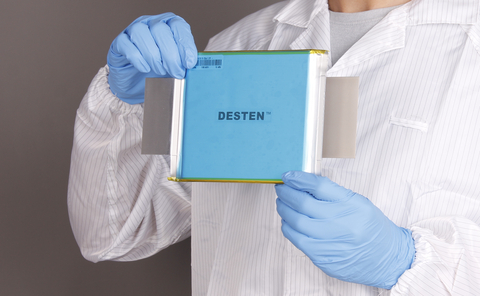 DESTEN's 22Ah 6C/6C Lithium Iron Phosphate, Pouch Format Cell (Photo: Business Wire)