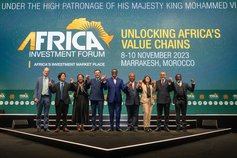 During the closing ceremony, Dr. Akinwumi Adesina, President of the AfDB, showcases the strong partnership built with the Moroccan authorities and the 7 constituents of the AIF (Photo: AETOSWire)