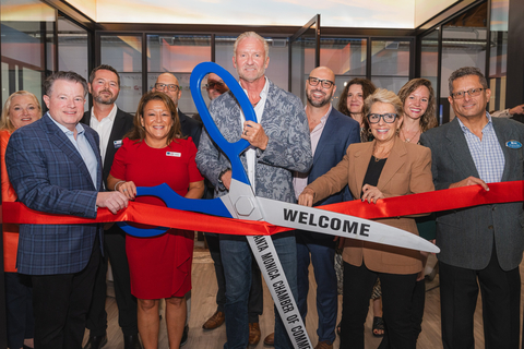 Team members from PGT Innovations and Western Window Systems with the Santa Monica Chamber of Commerce celebrating the ribbon-cutting of Western Window Systems’ new architectural design studio (Photo: Business Wire)