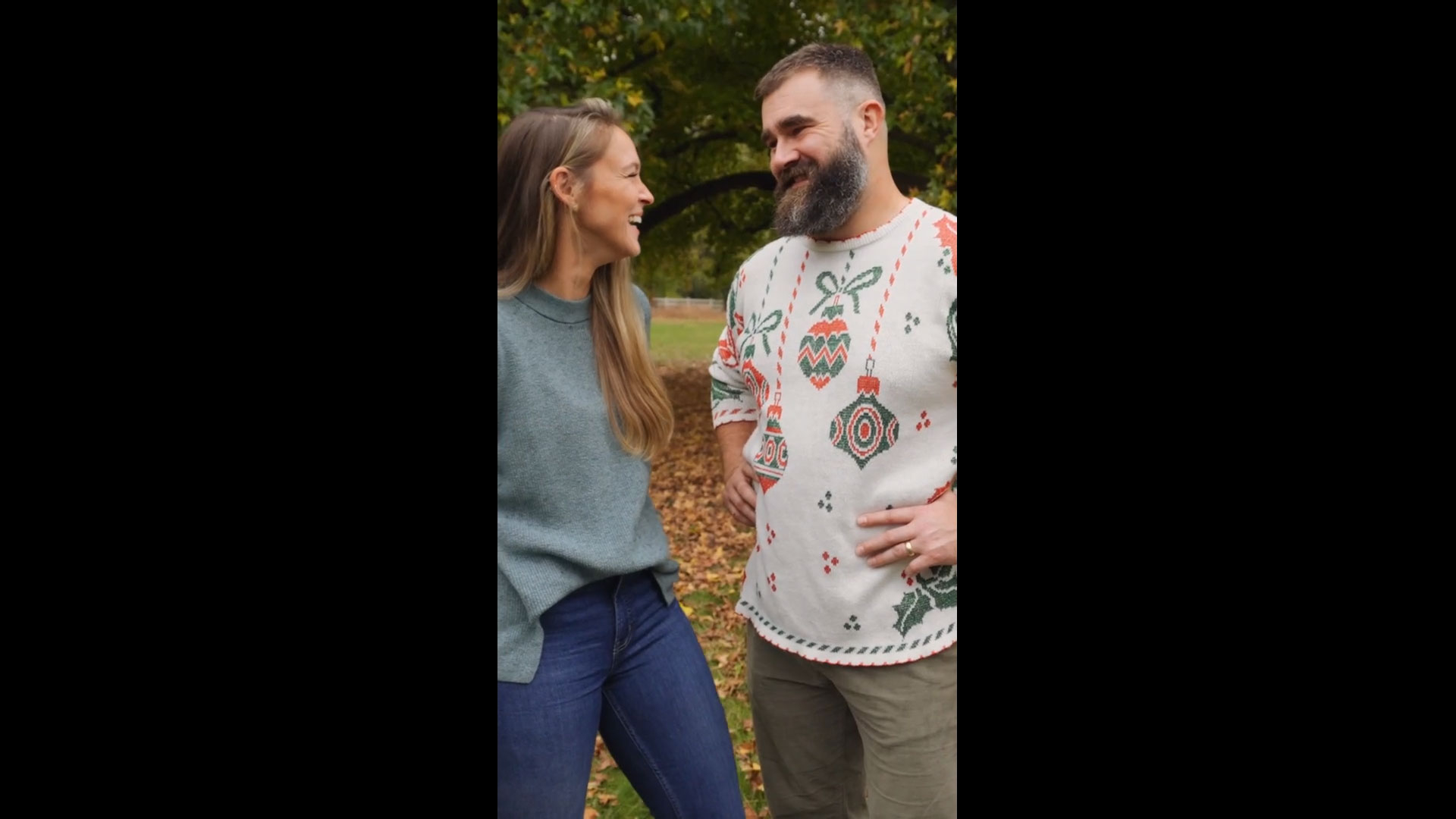 Design marketplace Minted and Jason Kelce’s family of five teamed up for their 2023 holiday card photoshoot. Authentic family moments that celebrate the humor, joy and chaos that is the holiday season were captured play-by-play. Courtesy of Minted