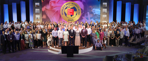 thumbnail Bacardi celebrates making the World's Best Workplaces in 2023, ranking in at #18. (Photo: Business Wire)