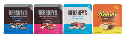 New Hershey’s and Reese’s Chocolate Covered Frozen Fruits. (Photo: Business Wire)