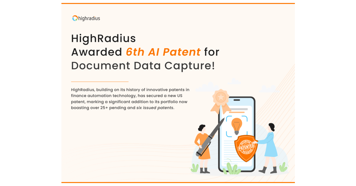 HighRadius Autonomous Finance Software Awarded 6th AI Patent - For ...