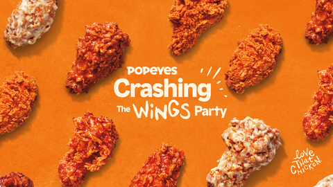 POPEYES® CRASHES THE WING GAME ADDING FIVE FLAVORS PERMANENTLY TO THE MENU (Graphic: Business Wire)