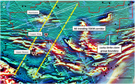 Figure 2 – The Hurricane intrusive zone at the intersection of the NE trending TDEM corridor and the Misema-Mist Lake and Mulven fault system. (Photo: Business Wire)