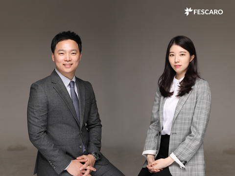 FESCARO’s CEO Seok-min Hong (Left), CTO Hyun-jung Lee (Right) (Photo: FESCARO)