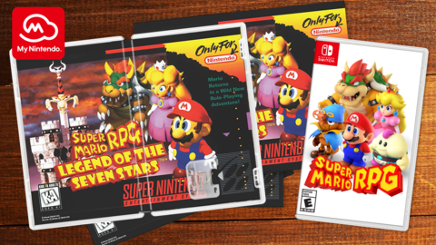 My Nintendo members can redeem 30 My Nintendo Platinum Points to download an alternate, reverse cover showcasing the original artwork of the Super Mario RPG: Legend of the Seven Stars game. (Graphic: Business Wire)