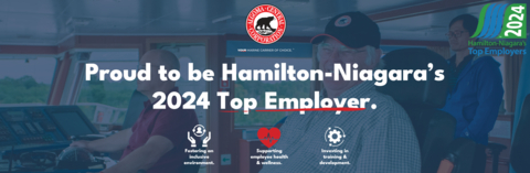 original Algoma Central Corporation named one of Hamilton-Niagara's Top Employers for the second year in a row. (Graphic: Business Wire)