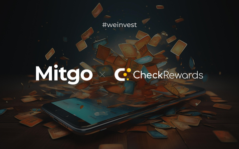 Mitgo Group invests into cahsback app CheckRewards (Graphic: Business Wire)