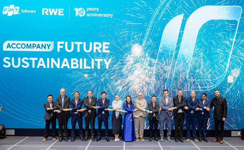 FPT Software and RWE’s 10-year partnership anniversary ceremony was hosted in Hanoi, Vietnam with presence of both sides’ senior executives. (Photo: Business Wire)