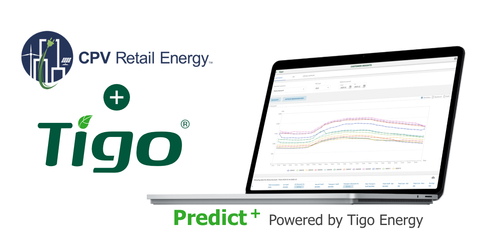 Tigo Predict+ technology enables CPV to integrate diverse datasets to produce highly accurate and customizable energy demand forecasting models. (Graphic: Business Wire)