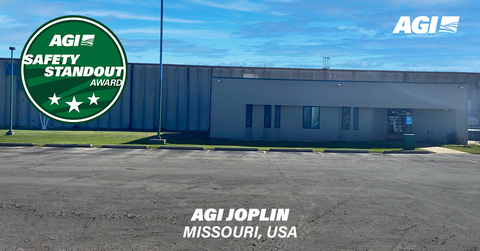 AGI Joplin, MO, celebrates 3-years of no lost-time injury. (Photo: Business Wire)