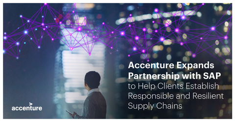 Accenture announced it will collaborate with SAP SE to help organizations reinvent their supply chains with a comprehensive supply chain nerve center that can reduce risk, enhance visibility and support sustainability goals. (Photo: Business Wire)