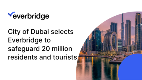 City of Dubai Selects Everbridge to Safeguard Nearly 20 Million Residents and Annual Tourists (Graphic: Business Wire)