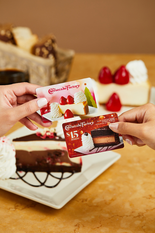 The Cheesecake Factory Holiday Gift Card & Bonus Card (Photo: Business Wire)