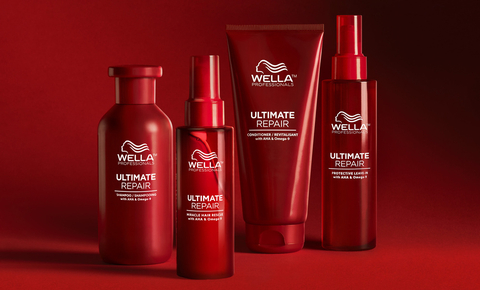 Wella Professionals Ultimate Repair Product Line, including Miracle Hair Rescue, a patented, leave-on hair repair treatment that can reverse hair damage in 90 seconds. (Photo: Business Wire)