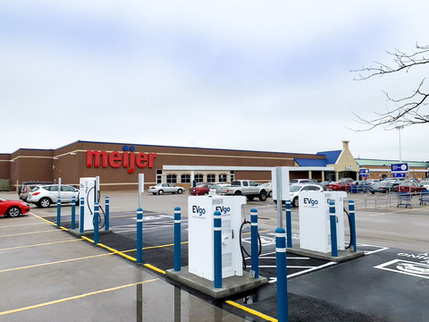 An EVgo fast charging station at a Meijer location in Ohio. (Photo: Business Wire)