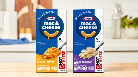 The Kraft Heinz Not Company launches KRAFT NotMac&Cheese, the first-ever, plant-based KRAFT Mac & Cheese in the United States. (Photo: Business Wire)