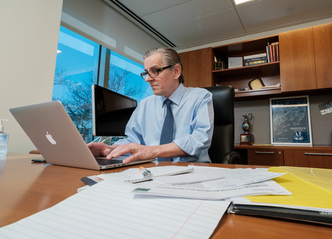 original Dr. Kevin J. Tracey co-authored a new paper on the relationship between SARS-CoV-2 and the vagus nerve. (Credit: Feinstein Institutes)