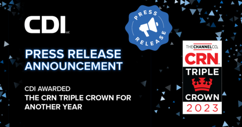 CDI Once Again Awarded CRN Triple Crown Award (Graphic: Business Wire)