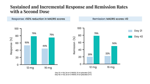 Sustained and Incremental Response and Remission Rates with a Second Dose​ of CYB003 (Photo: Business Wire)