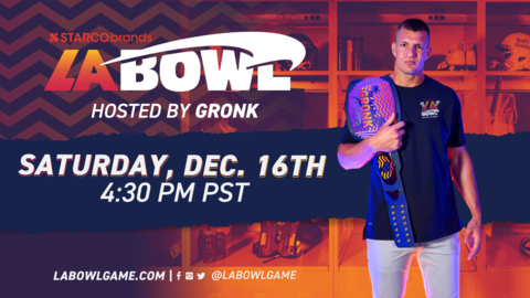 Starco Brands announced as the naming rights partner for Starco Brands LA Bowl Hosted By Gronk. The game will take place on December 16th at SoFi Stadium. (Photo: Business Wire)