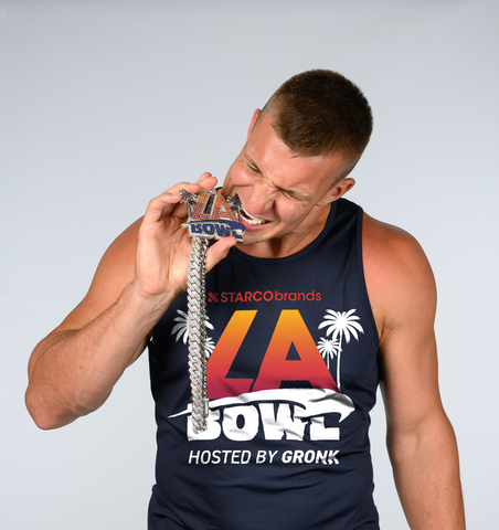 Four-time Super Bowl Champion Rob Gronkowski, the official host of Starco Brands LA Bowl Hosted By Gronk.(Photo: Business Wire)