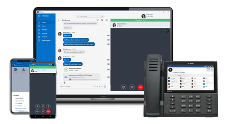 original An incredibly feature-rich unified communications platform, MiVoice Business delivers the choice and deployment flexibility demanded by today’s UC customer. (Graphic: Business Wire)