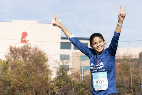 Supporters of St. Jude Children’s Research Hospital participate in the 2023 St. Jude Memphis Marathon Weekend presented by Juice Plus+ on Saturday, December 2, 2023 in Memphis, Tenn. More than 20,000 participants representing all 50 states and 75 countries, including more than 1,350 patient families are participating in the event. Since its inception, the St. Jude Memphis Marathon has raised more than $123 million for the life-saving mission of St. Jude. (Photo credit: ALSAC Photography)