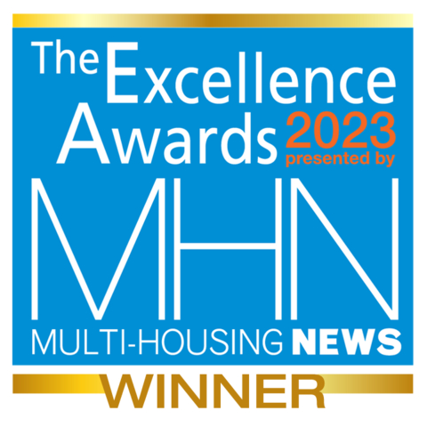 Apartment Income REIT Corp. (NYSE: AIRC) (“AIR” or “AIR Communities”) has been recognized by Multi-Housing News (MHN) as an Excellence Award winner for Best ESG Program. (Graphic: Business Wire)