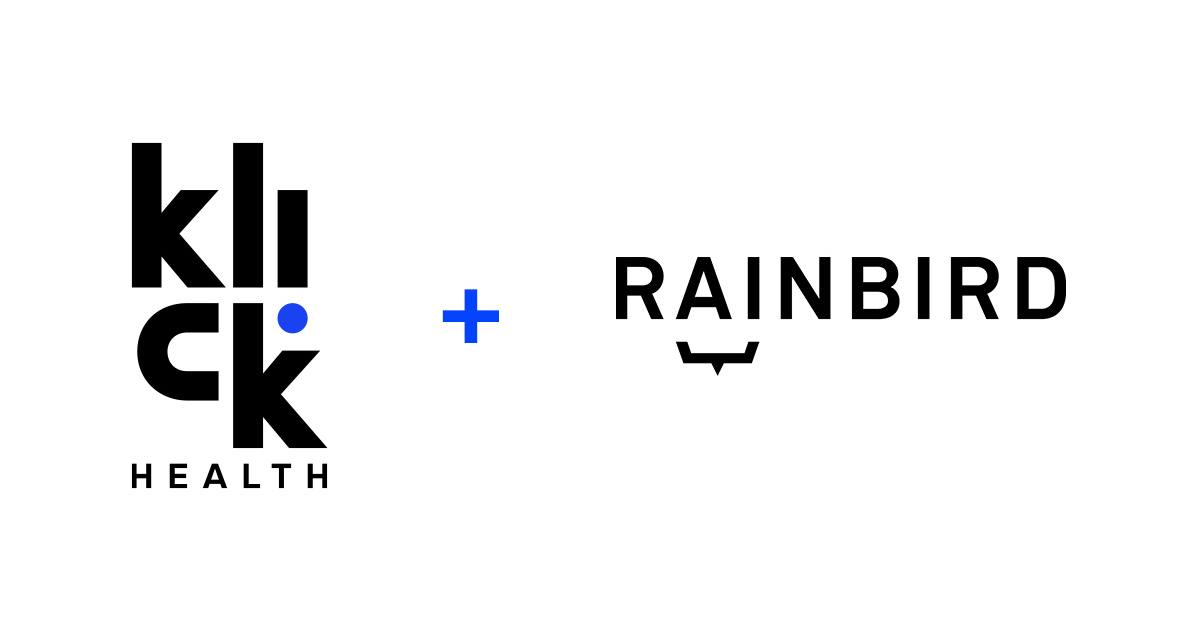 AI Pioneer Rainbird Technologies Names Klick Health as Its Exclusive North American Life Sciences Pa