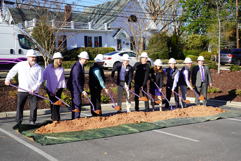 Lumos breaks ground in Clayton, N.C., celebrating the start of its construction process to build its 100% Fiber Optic Internet network. (Photo: Business Wire)