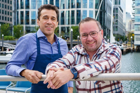 original Hook + Line Chef, Mark Cina (left), and Hook + Line Owner, Tom Schlesinger-Guidelli (right). (Photo: Business Wire)