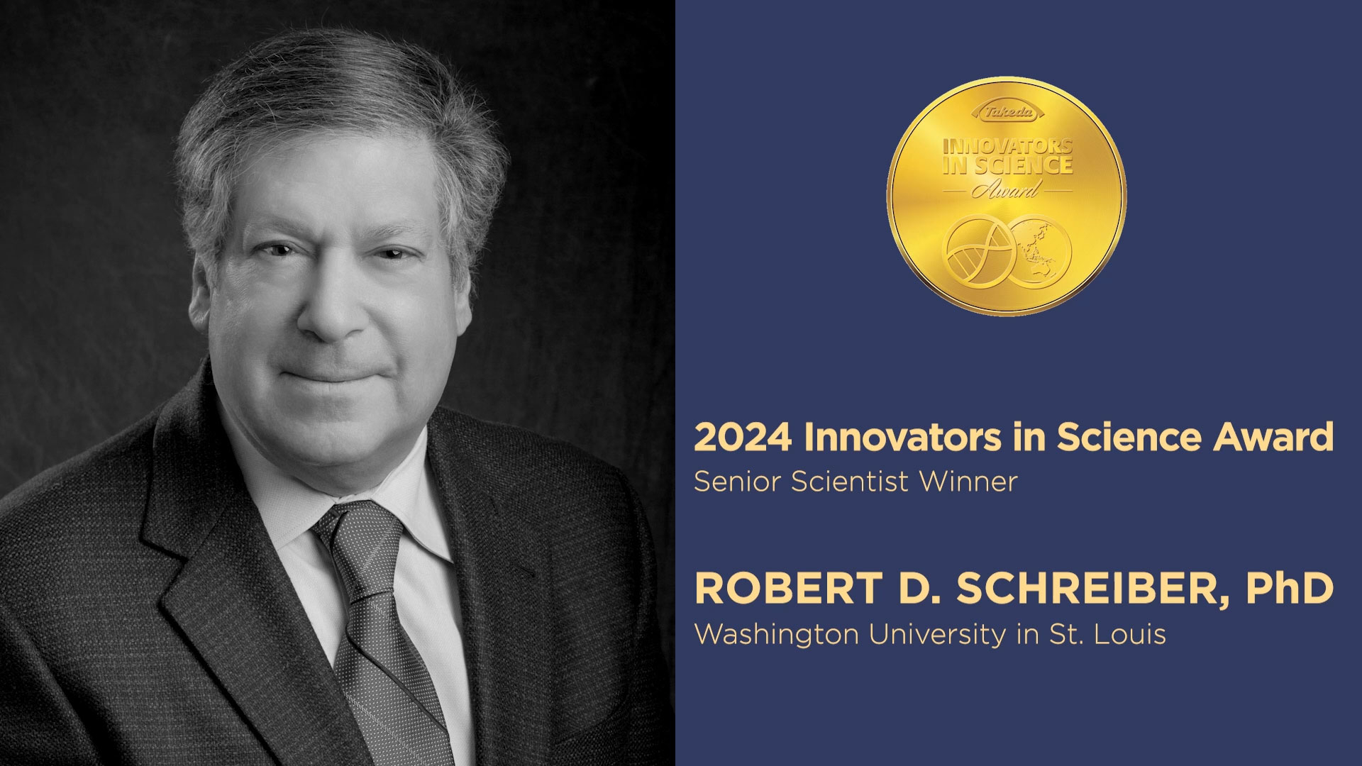 2024 Senior Scientist winner: Robert D. Schreiber, Ph.D., Washington University in St. Louis
