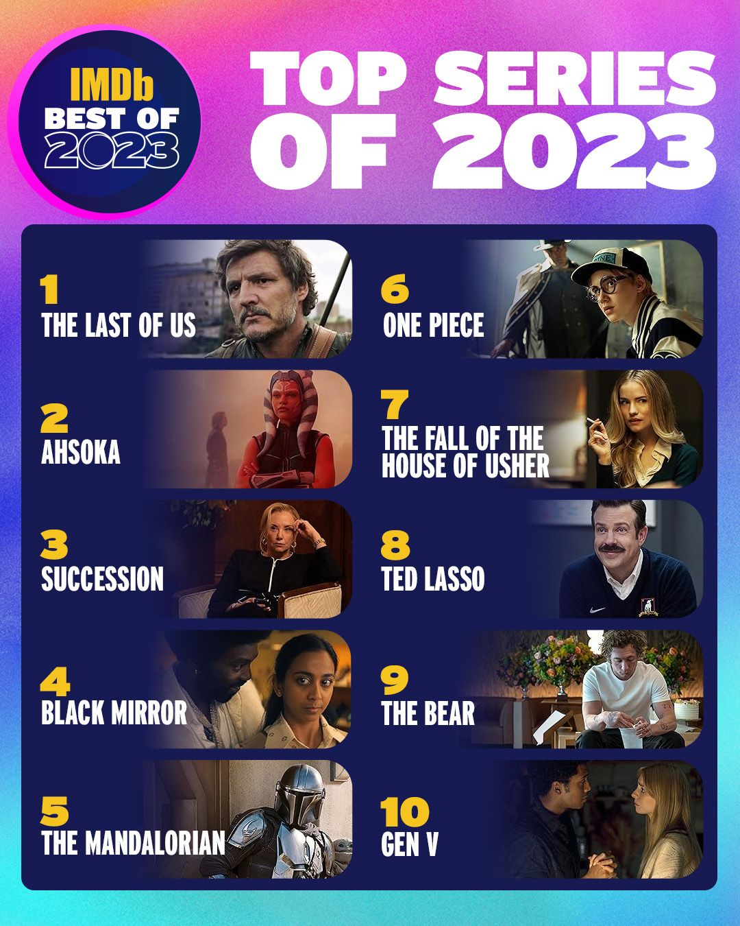 The Bear and Gen V make IMDb Top Series of 2023 Worldwide list