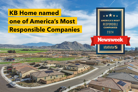 KB Home named to Newsweek’s America’s Most Responsible Companies 2024 list. (Graphic: Business Wire)