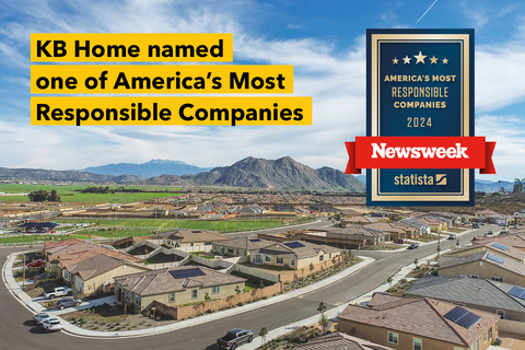 original KB Home named to Newsweek’s America’s Most Responsible Companies 2024 list. (Graphic: Business Wire)