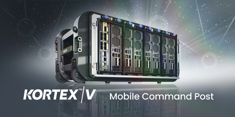 Kortex V, from Klas, the ultimate in highly-mobile command post technology. 
Kortex V decentralizes C3 capabilities and disperses them in a rugged, modular, battery-backed, TrueTactical form factor for resiliency. High-performance compute is located where data adds value, supporting more efficient operations where connectivity is challenging. (Photo: Business Wire)