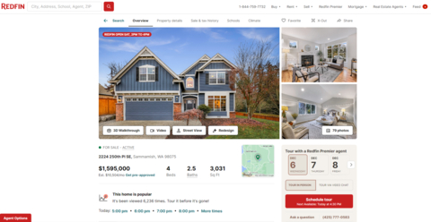 Redfin users will now have the option to redesign interior photos of homes listed by Redfin or on Bright MLS. (Graphic: Business Wire)