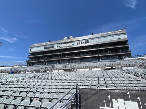 MatSing today announced the deployment of its multibeam lens antennas at the FBC Mortgage Stadium in Orlando, FL ahead of the 2023 CURE Bowl featuring Appalachian State and University of Miami (Ohio). (Photo: Business Wire)