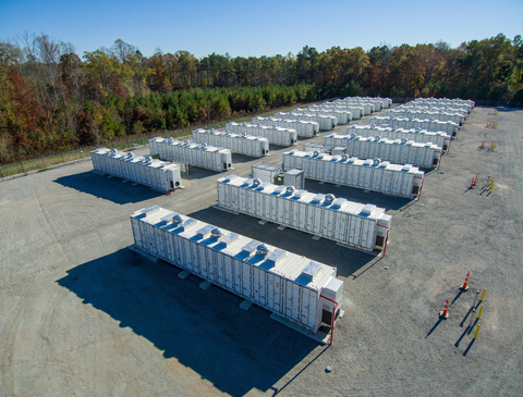 Dominion Energy Virginia’s Dry Bridge Battery Energy Storage System, located in Chesterfield County, will store enough energy to power 5,000 homes. (Photo courtesy of Dominion Energy)