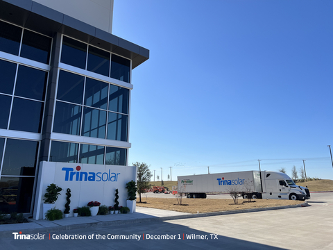 Trina Solar hosted community event at their new PV manufacturing facility in Wilmer, Texas. (Photo: Business Wire)