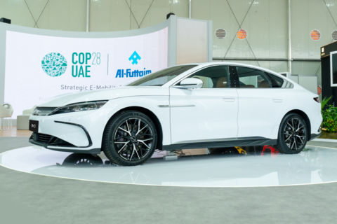 thumbnail BYD HAN at COP28 (Photo: Business Wire)