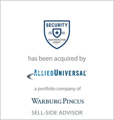 D.A. Davidson & Co. announced that it served as exclusive financial advisor to Star Protection Agency on its sale to Allied Universal. (Graphic: Business Wire)