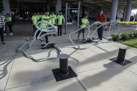 original Students enjoyed an activity at the Maritime & Logistics Youth Expo earlier this year. This annual event, supported by Port of Houston Partners in Maritime Education, enables students across multiple school districts to interact with more than 35 maritime partners and learn more about different careers in the industry. The expo features mariners' presentations on towboats, harbor tugs, barges, shipping forklifts, dredging, survey vessels, and maritime salvage equipment. (Photo: Business Wire)